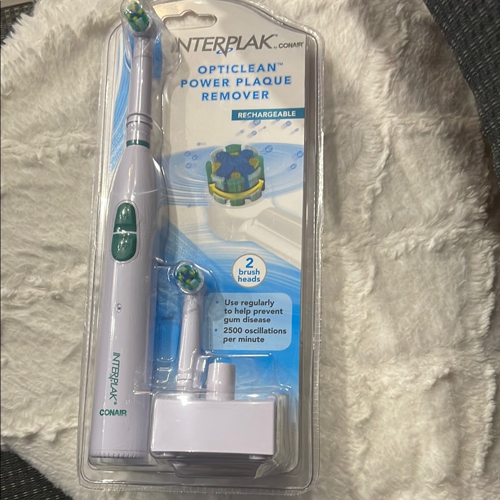 Opticlean Rechargeable Power Plaque Remover - White
